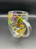 2 layer glass tea cup