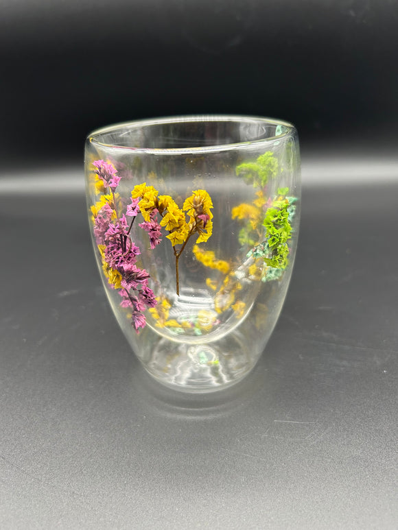 2 layer glass tea cup