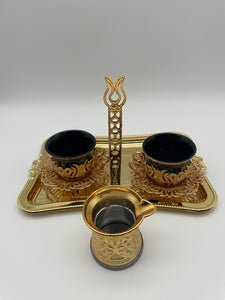 Golden Turkish Coffee Set (2)