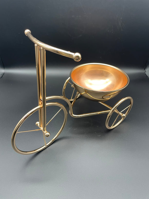 Golden Bicycle Ornament